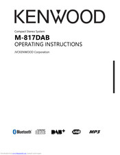 Kenwood M-817DAB Operating Instructions Manual