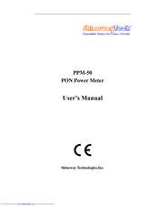 ShinewayTech PPM-50 User Manual
