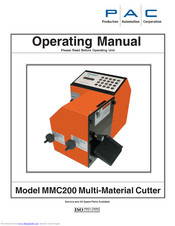 PAC MMC200 Operating Manual