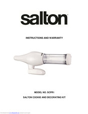 Salton SCPR1 Instructions And Warranty
