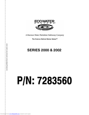 Ecowater 7283560 Owner's Manual