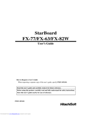 HitachiSoft StarBoard FX-77 User Manual