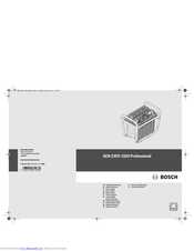 Bosch GEN 230V-1500 Original Instructions Manual