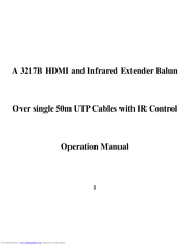 Altronics A 3217B Operation Manuals