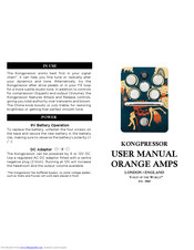 ORANGE Kongpressor User Manual
