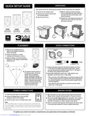 JBL 308P MkII Quick Setup Manual