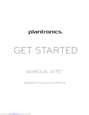 Plantronics MARQUE A170 Get Started