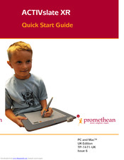promethean ACTIVslate XR TP-1471-UK Quick Start Manual