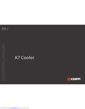 Kemppi A7 Cooler Operating Manual