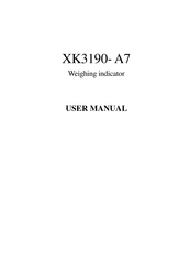 Yaohua Weighing System XK3190-A7 User Manual