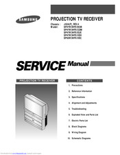 Samsung SP55W3HFX/XEC Service Manual