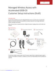 Accelerated 6300-CX Customer Setup Instructions