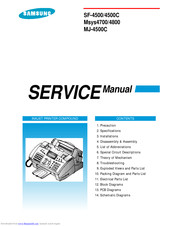 Samsung SF-4500C Service Manual