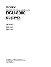 Sony DCU-8000 Installation Manual