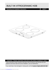 Argos A60CK Operating And Installation Instructions