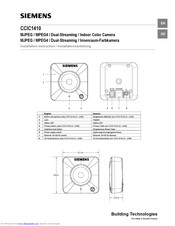 Siemens CCIC1410 Installation Instruction