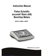 Fisher scientific accumet AB150 Manuals | ManuaLib