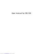 Haier CG 100 User Manual