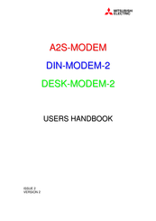 Mitsubishi Electric A2S-MODEM User Handbook Manual