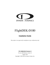 Dynon Avionics FlightDEK-D180 Installation Manual