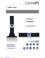 CertaUPS C400R-020-B Installation Manual