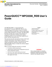 NXP Semiconductors PowerQUICC MPC8308_RDB User Manual