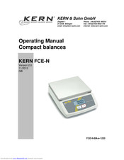 KERN FCE 3K1N Operating Manual