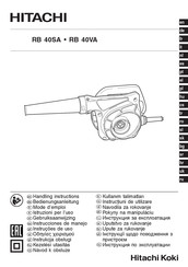 Hitachi Koki RB 40SA Handling Instructions Manual