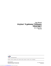 HMS Anybus  X-gateway CANopen User Manual
