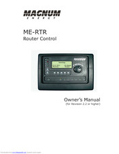 Magnum Energy ME-RTR Owner's Manual