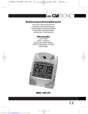 Clatronic MRC 498 DT Instruction Manual