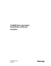 Tektronix TLA5000B Series Declassification And Security Instructions