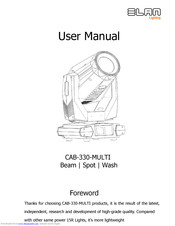 Elan CAB-330-MULTI User Manual