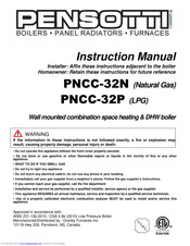 Pensotti PNCC-32P Instruction Manual