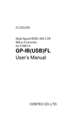 Contec GP-IB(USB)FL User Manual