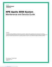 HPE Apollo 8000 System Maintenance And Service Manual