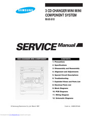 Samsung MAX-610 Service Manual