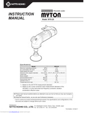 Nitto Kohki myton MYS-20 Instruction Manual