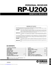 Yamaha RP-U200 Service Manual