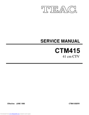Teac CTM415 Service Manual