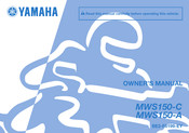 Yamaha MWS150-A Owner's Manual