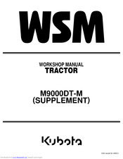Kubota M9000DT-M Workshop Manual Supplement