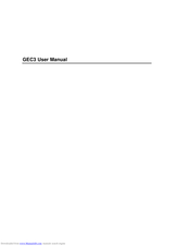 Korg GEC3 User Manual