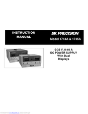 BK Precision 1745A Instruction Manual