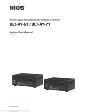 HIOS BLT-AY-71 Instruction Manual