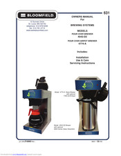 Bloomfield 4543-D2 Owner's Manual