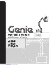 Genie Z-20/8N Operator's Manual