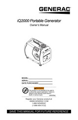 Generac Power Systems iQ2000 Owner's Manual