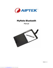 Aiptek MyNote Bluetooth Manual