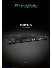 DirectOut Technologies MADI.SRC User Manual